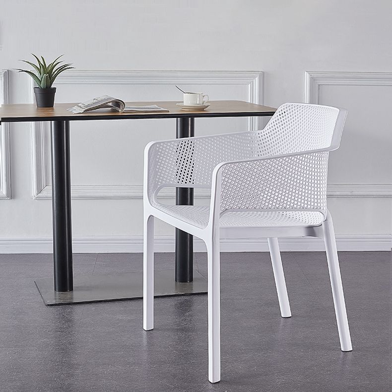 Skandinavischer Plastikküche Esszimmer Sessel fester Rückenstuhl