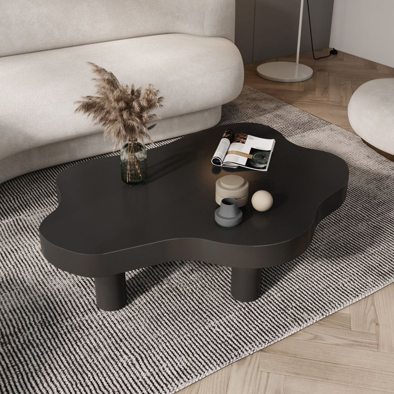 3 Legs Coffee Table Solid Wood Coffee Cocktail Table for Living Room