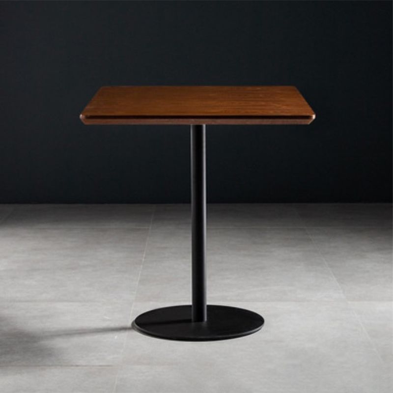 Coffee Shop Wood Dining Table Industrial Style Round Dining Table