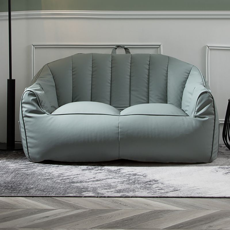 Sofá de almohada de almohada de cuero de piel sintética contemporánea Sofá de almohada cosida para apartamento para apartamento