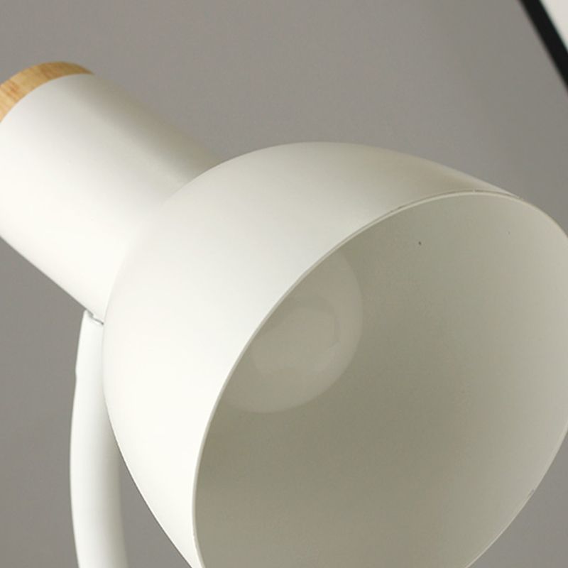 Modern Style Conical Nightstand Lamp Metal 1-Light Table Light for Bedroom