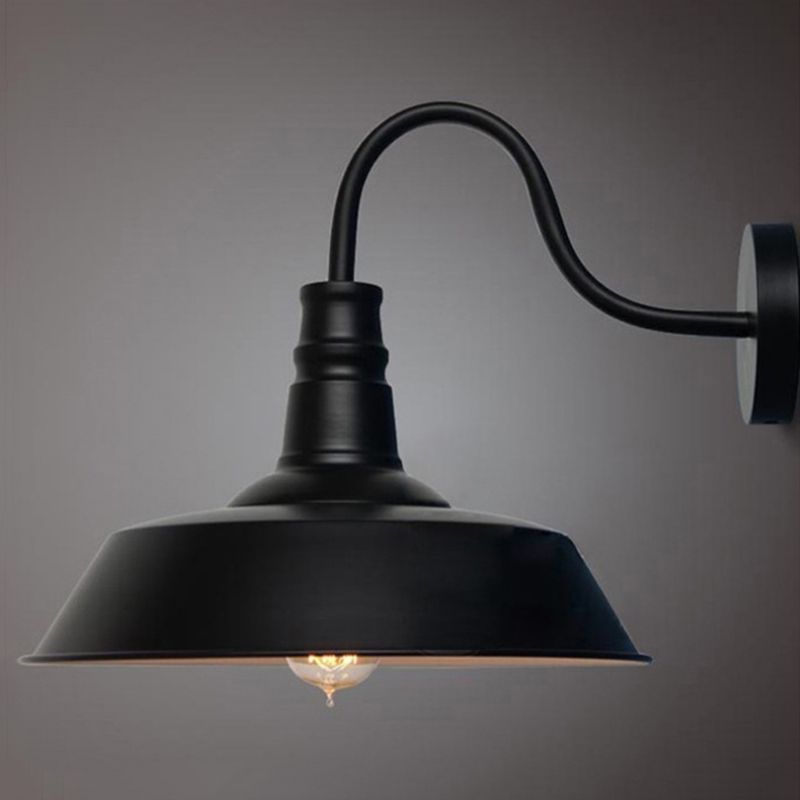 1 Light Metal Wall Mounted Light Fixture Industrial Lantern Wall Sconce Light Fixtures for Hall And Foyer