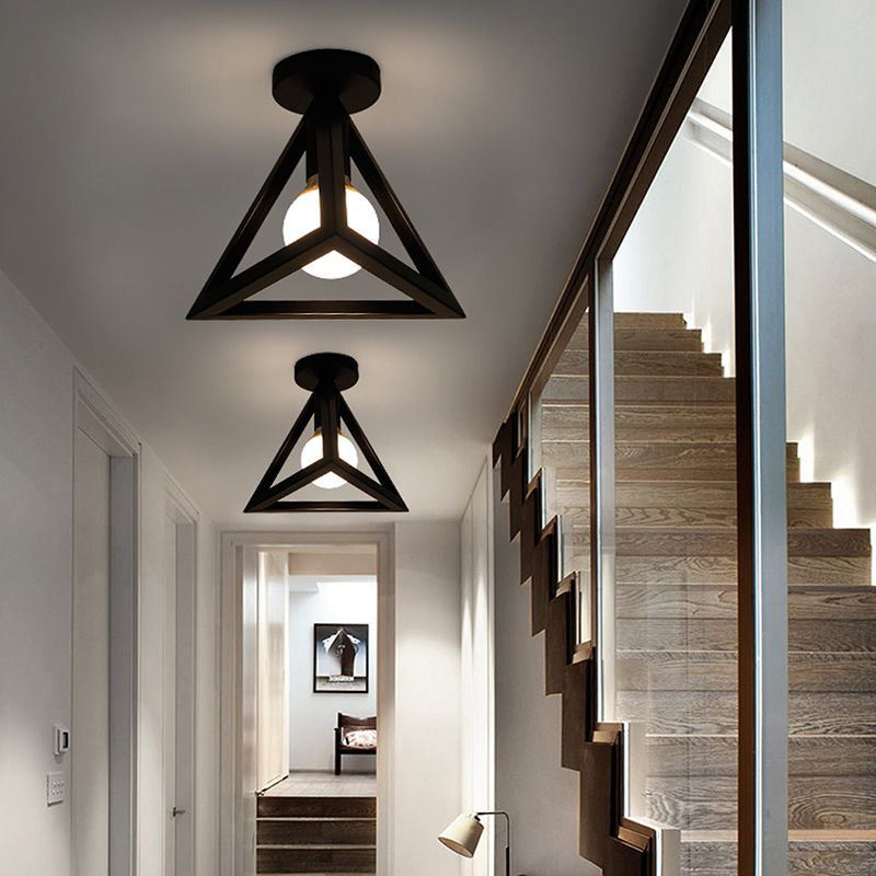 Modern Flush Ceiling Lights Metal 1-Light Flush Mount for Hallway