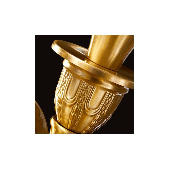 Luz de montaje semi de bronce lámpara de montaje colonial semi rascastre de techo con sombra de vidrio