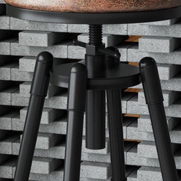 Rotating Barstool Industrial Style 4 Legs Bar Stool for Dining Room