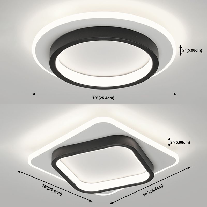 Geometry LED Ceiling Light Modern Simple Flush Mount Lamp for Corridor