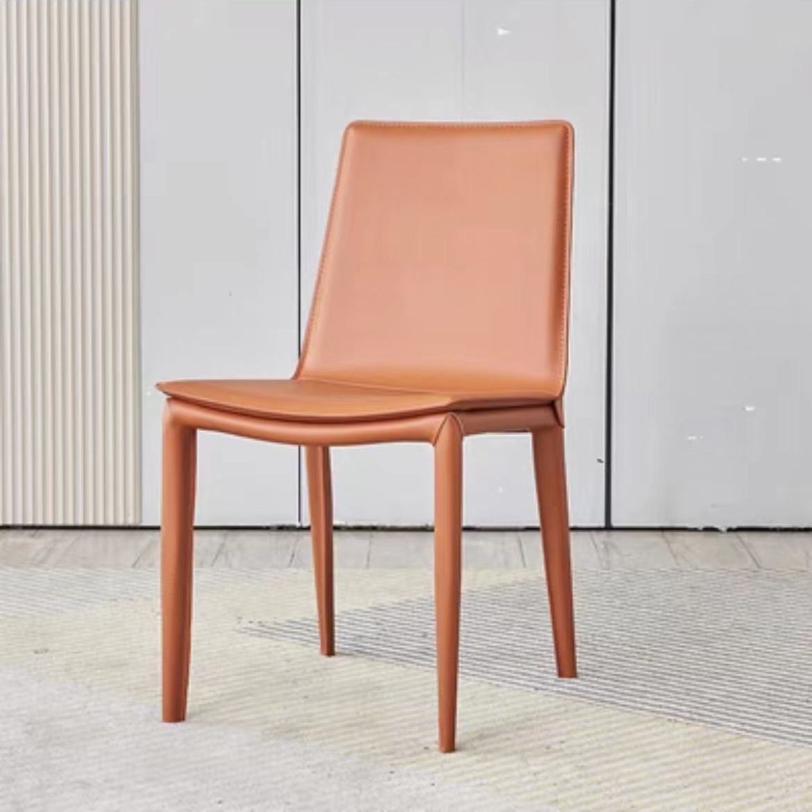 Contemporary Home Side Chair Upholstered Armless Dining Chair