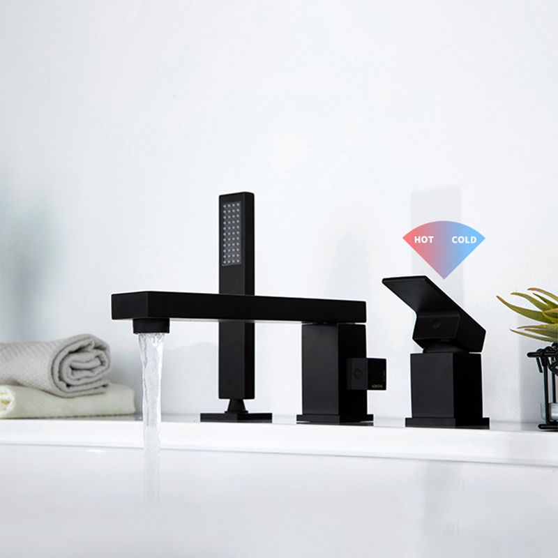 Contemporary Bath Faucet Trim Brass Low Arc Bath Faucet Trim