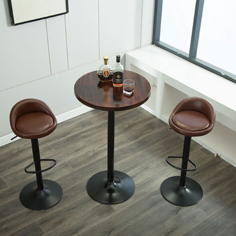 Round Counter Height Set Solid Wood 1/3 Pieces Pub Table Set