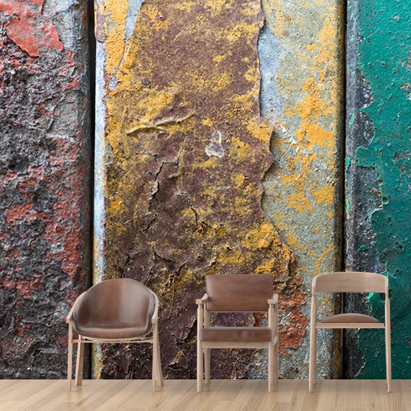 Light Color Metal Wall Mural Wallpaper Industrial Decorative Eco-friendly Wall Covering