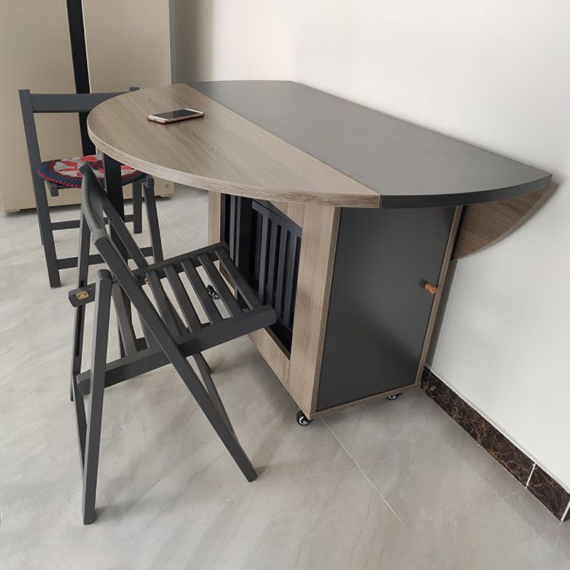 Round Mid-Century Modern Dining Table Pedestal Base Table for Dining Room(only table)
