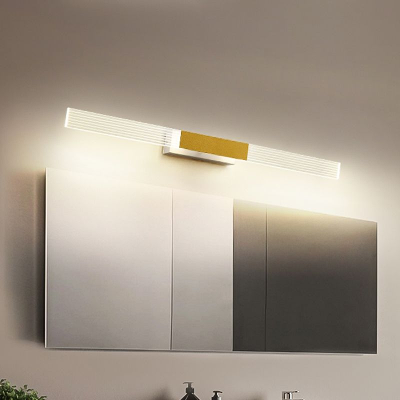 Rectangle Vanity Wall Light Fixtures Modern Luxury Style Acrylic Vanity Light