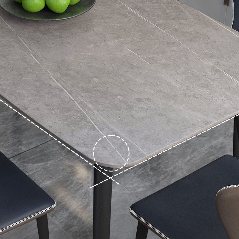 Contemporary Style Dining Table Rectangle Dining Room for Kitchen Home