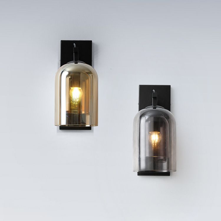 Glasröhrenwandmontaglampen zeitgenössische 1 leichte Wandleuchte Leuchten