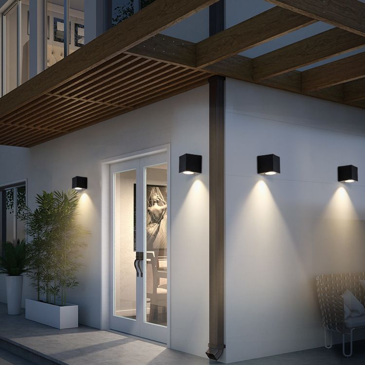 Lámpara de pared contemporánea doméstica arriba y abajo apliques de pared LED para el pasillo del porche