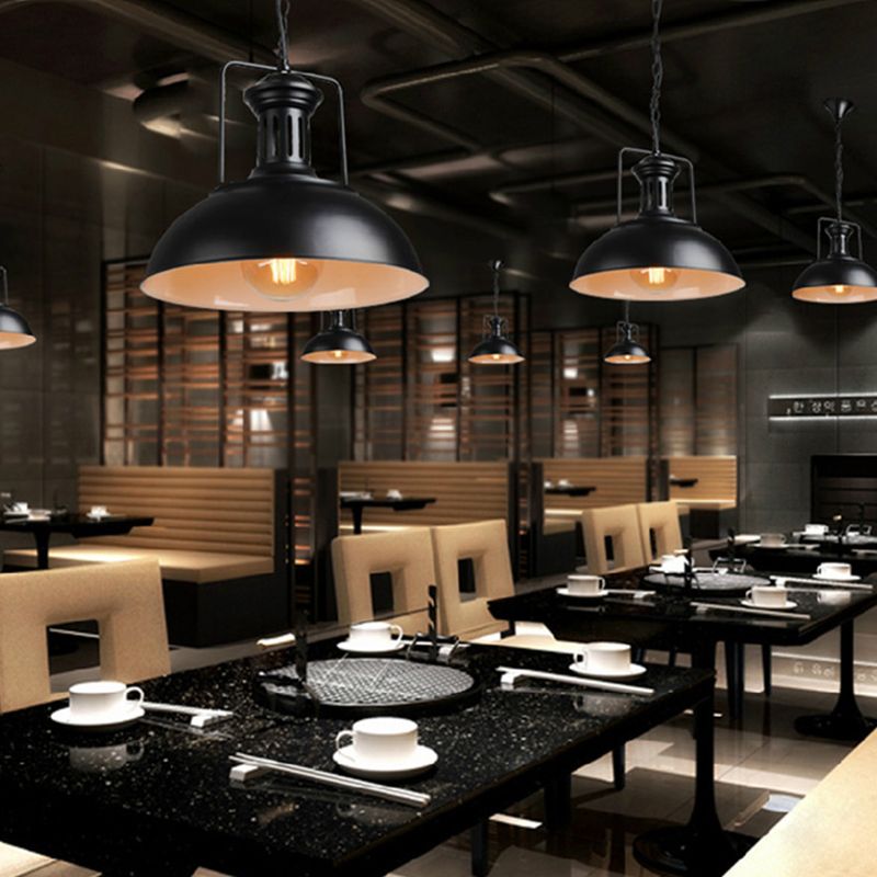 1 leichte Kuppel Deckenheize pendelstil Metallhängeleuchte für das Restaurant