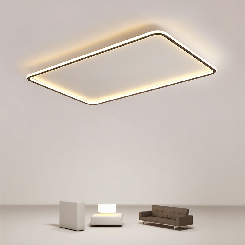 Simplicity Flush Mount Ceiling Lighting Fixture Geometry LED Ceiling Mounted Light