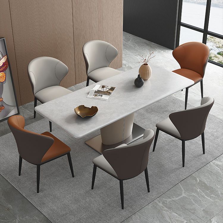 Dining Room Armless Dining Chairs Upholstered Wingback Side Chair