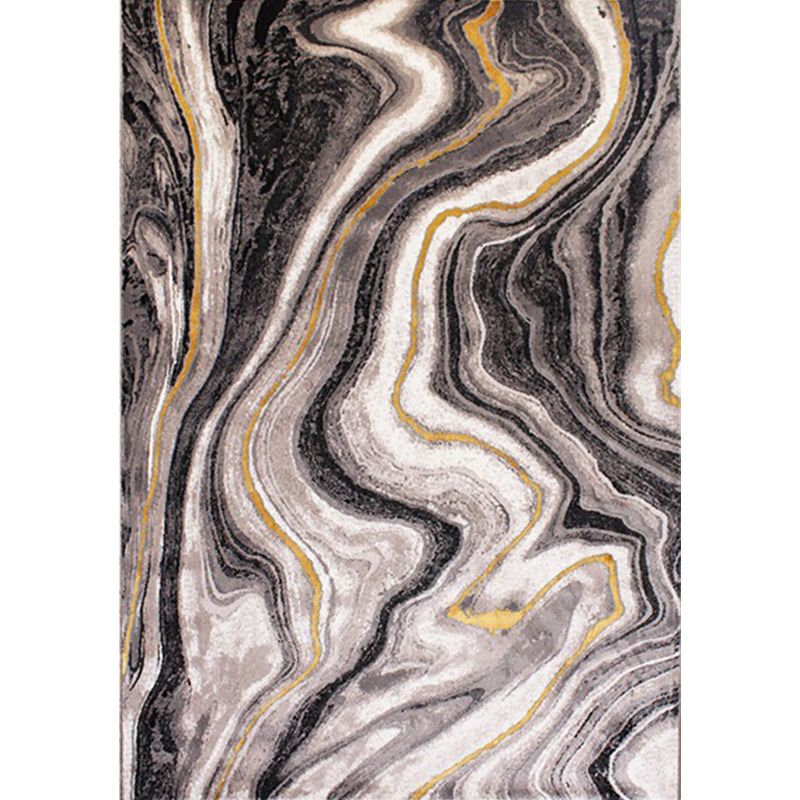 Camel Calming Rug Polypropylene Abstract Pattern Indoor Rug Non-Slip Backing Pet Friendly Area Carpet for Living Room