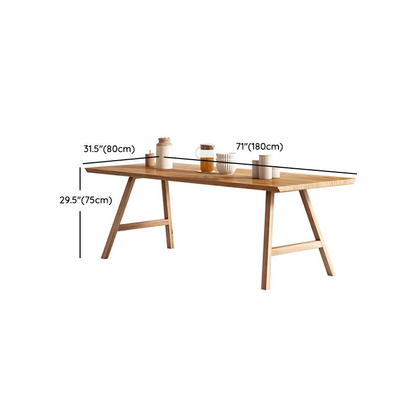 Modern Style Rectangle Wooden Table Set 1/2/5/7 Pieces Dining Set for Kitchen