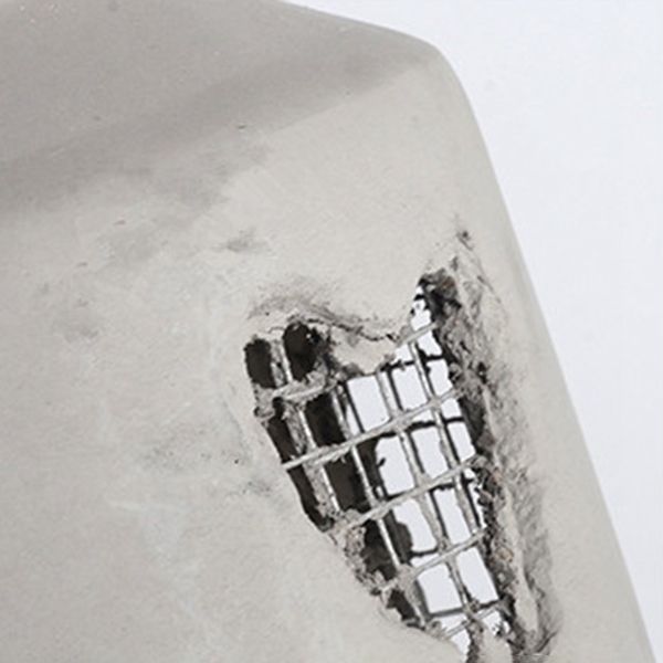 Gray Cement Hanging Light Fixtures Simplicity Suspension Pendant for Bedroom