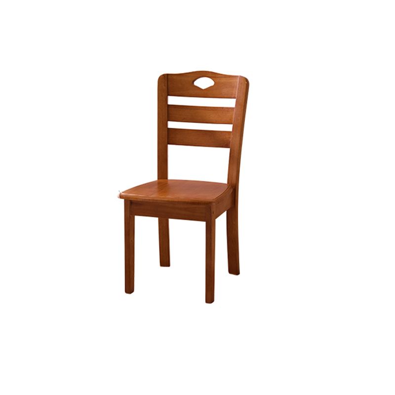Solid Wood Dining Chairs Modern Style Home Armless Dining Chairs