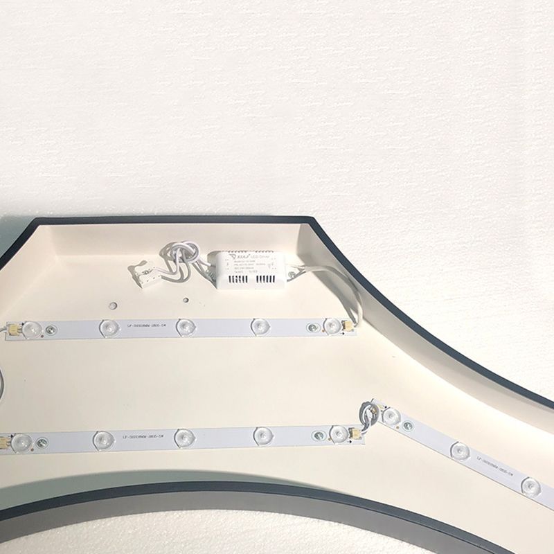 Hedendaagse metaal LED Hanglamp Lampbreuk 1 Lichte geometrische hangende plafondlicht voor kantoor