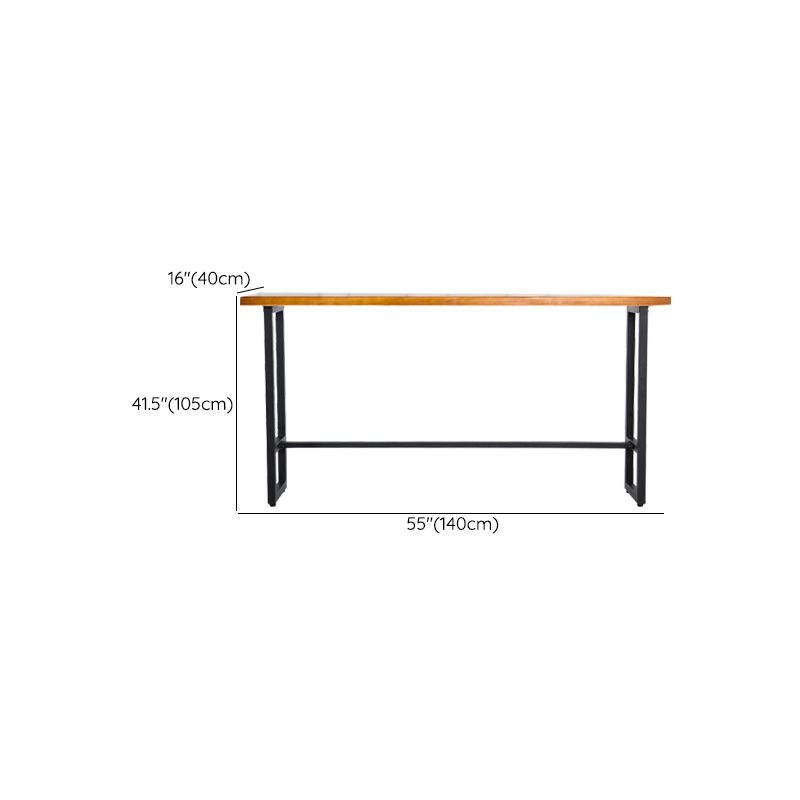 Industrial Style Pub Dining Set 1/2/5/9 Pcs Rectangular Solid Wood Pub Set for Home