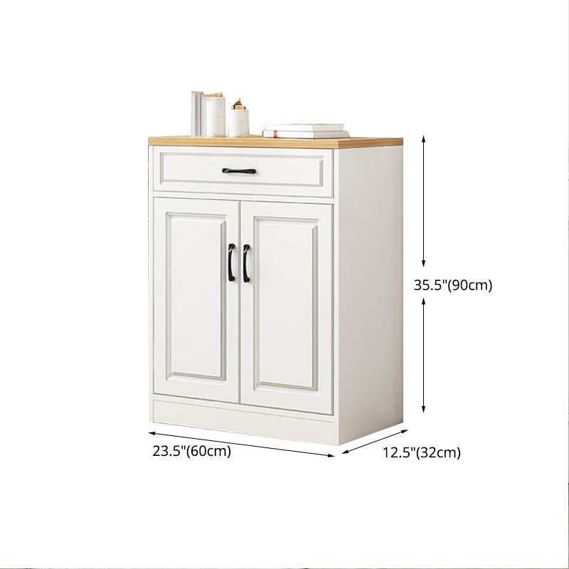 Modern Style Combo Dresser Bedroom Wooden Storage Chest Dresser with Drawers and Doors