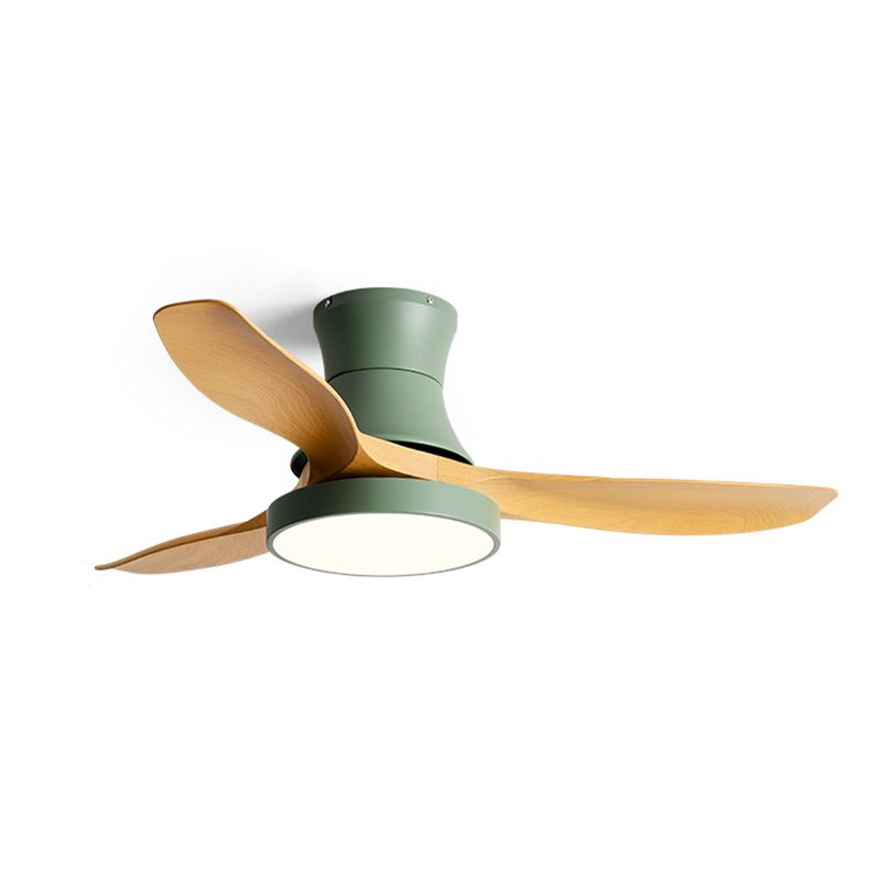 Metal Ceiling Fan Light Modern Style 1 Light Ceiling Fan Lamp for Living Room