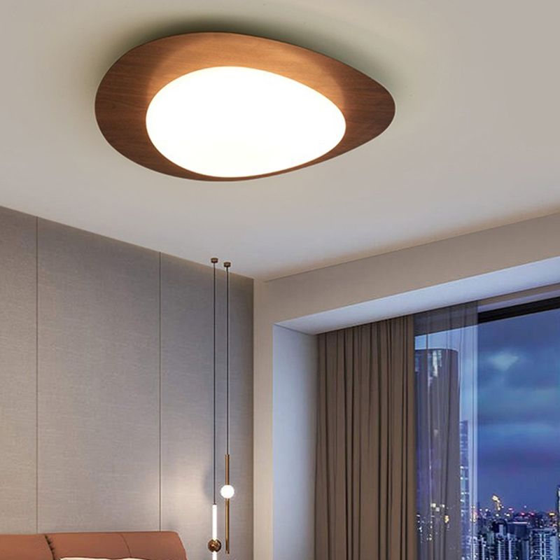 Contemporary Flush Mount Lamp Acrylic Shade Led Flush Mount for Bedroom
