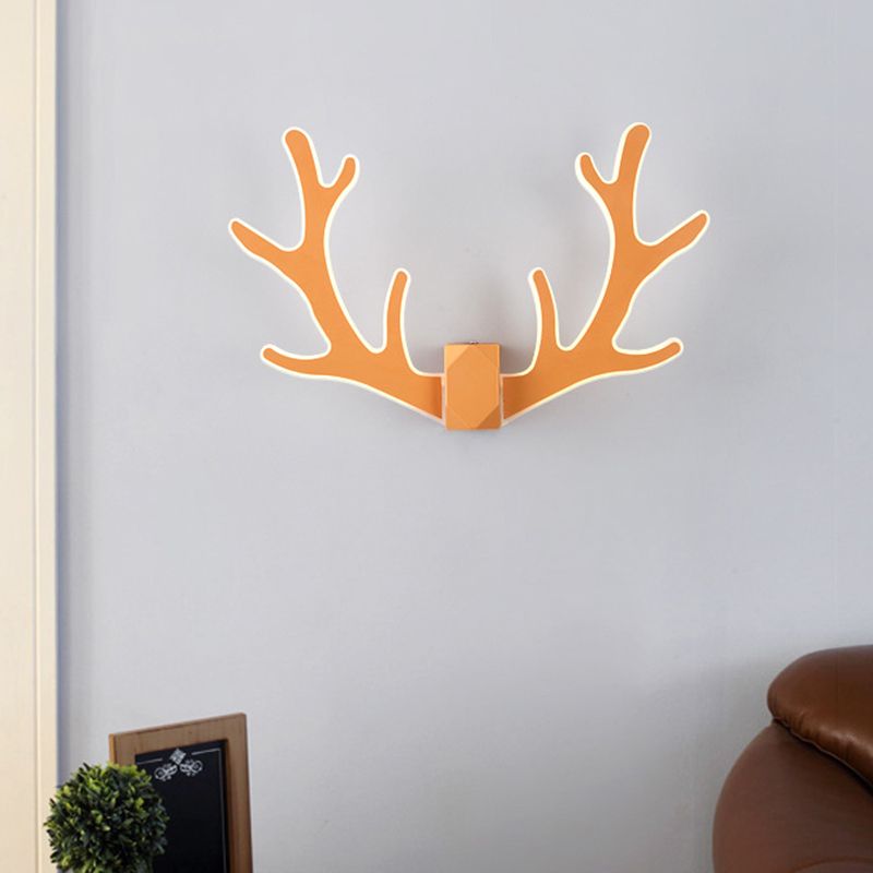 Deer Horn Shaped LED Wall Light Decorative Metal Corridor Sconce Lighting Fixture