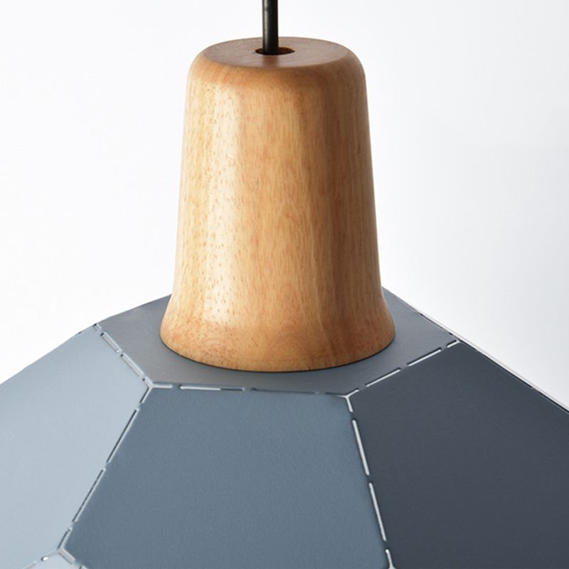 Metal Spherical Shade Hanging Lights Modern Macaron Style 1 Light Hanging Mount Fixture