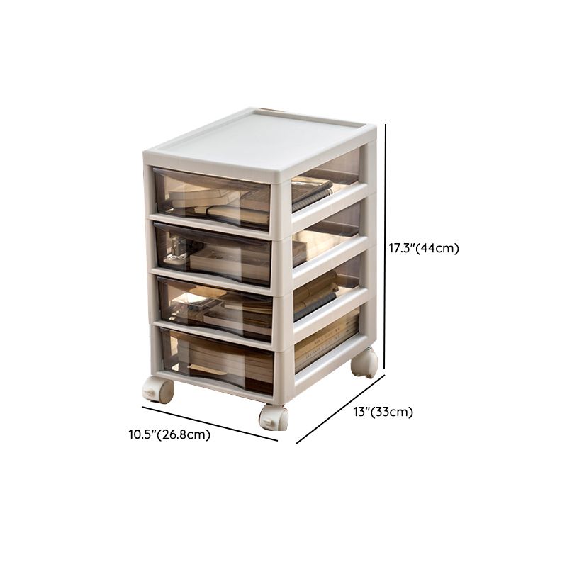 Vertical Transparent Filing Cabinet Modern Plastic File Cabinet