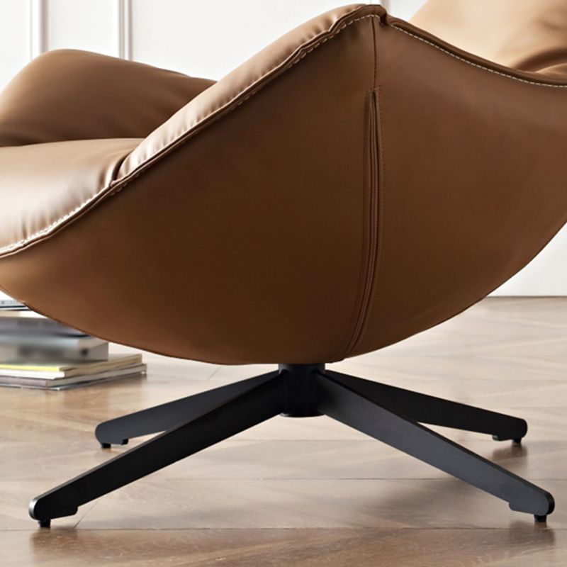 Genuine Leather Accent Chair Modern Lounge Chair for Living Room