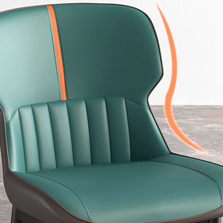 Contemporary Metal Indoor-Outdoor Room Chair Wingback Side Chair