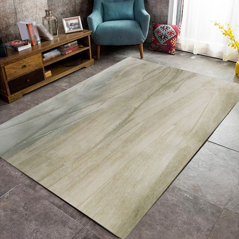 Modern Living Room Rug in Brown Abstract Print Rug Polyester Machine Washable Non-Slip Area Rug