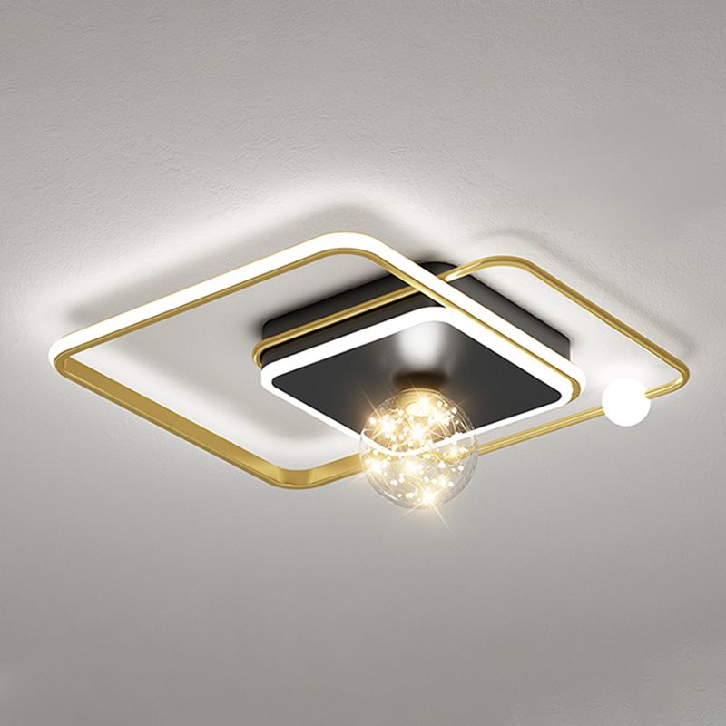 Gouden LED-plafondverlichtingsarmaturen Moderne inbouwplafondarmatuur voor woonkamer
