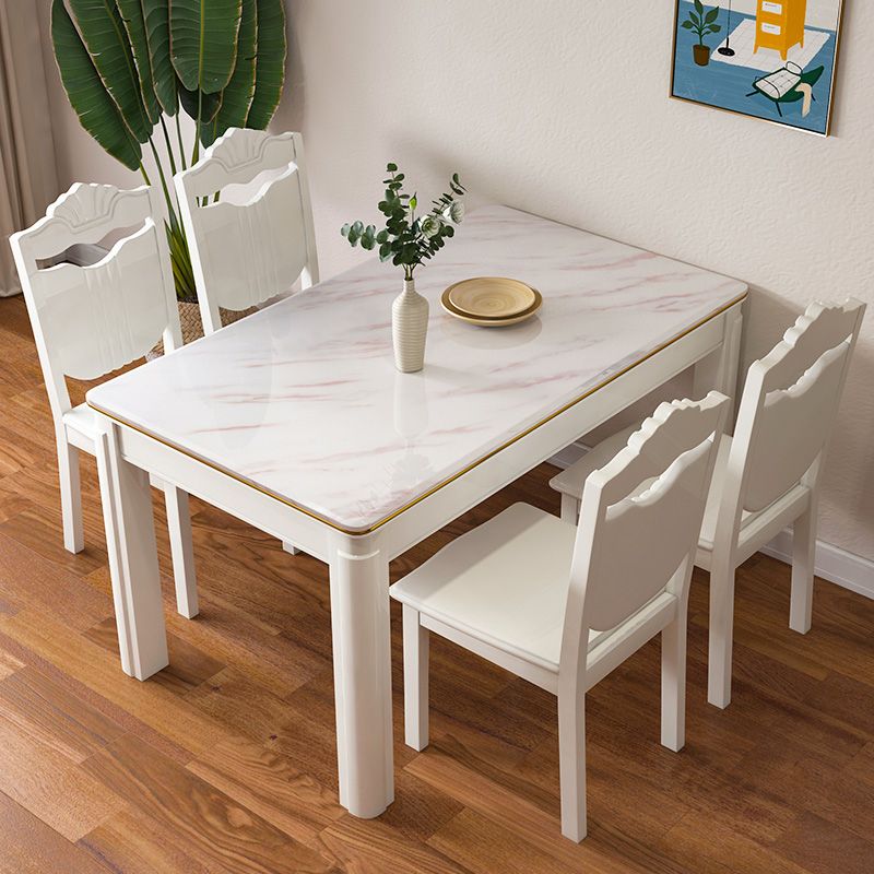 Modern Fixed Dining¬†Room¬†Table¬†Set Marble Top Dining Room Furniture for Restaurant