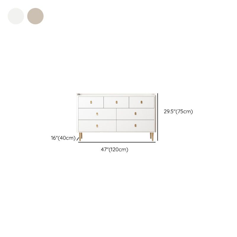 Glam Stone Storage Chest Home Horizontal Chest with Metal Legs