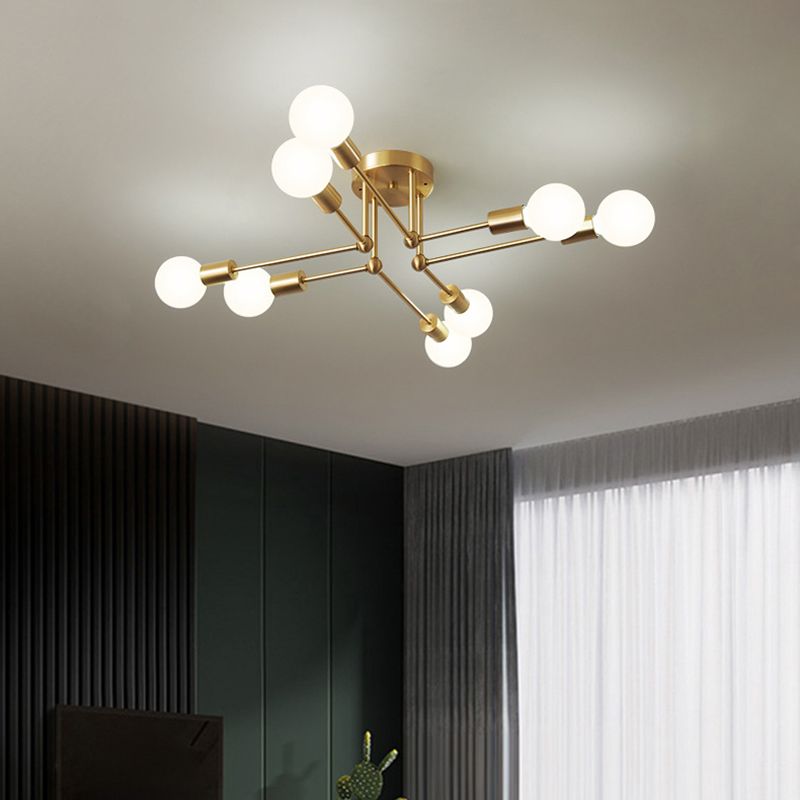 Modern Metallic Ceiling Light Flush Mount Lighting for Hallway Home