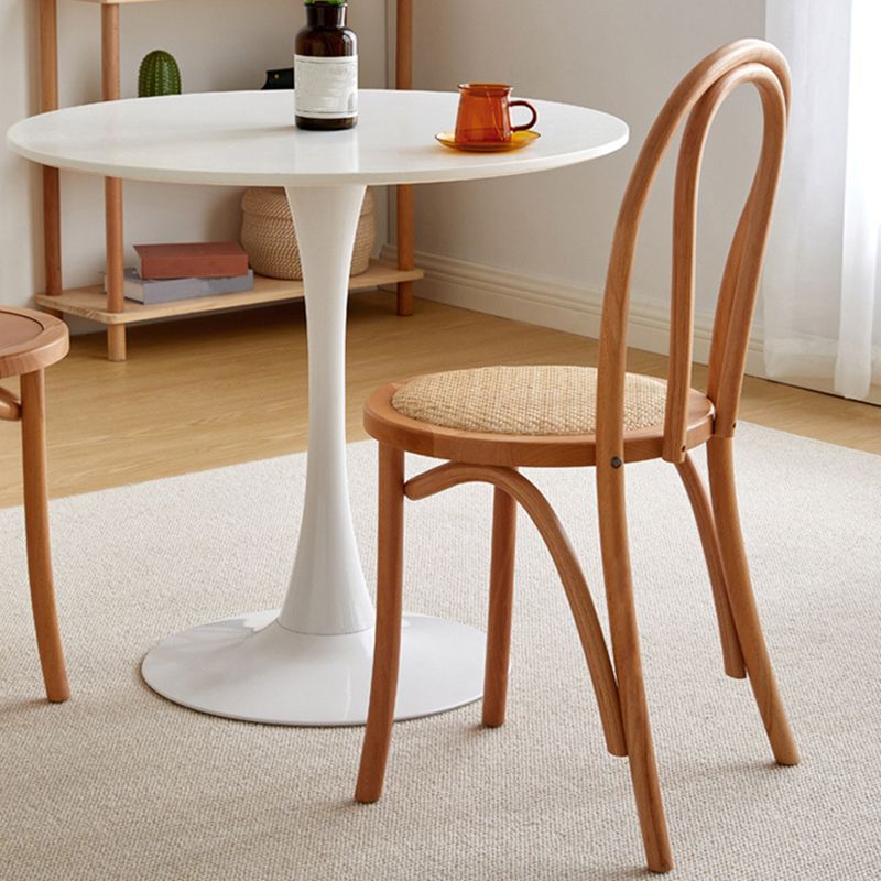 Chaise de salle à manger en bois moderne, sans accoudoirs, à dossier ouvert, pour usage domestique