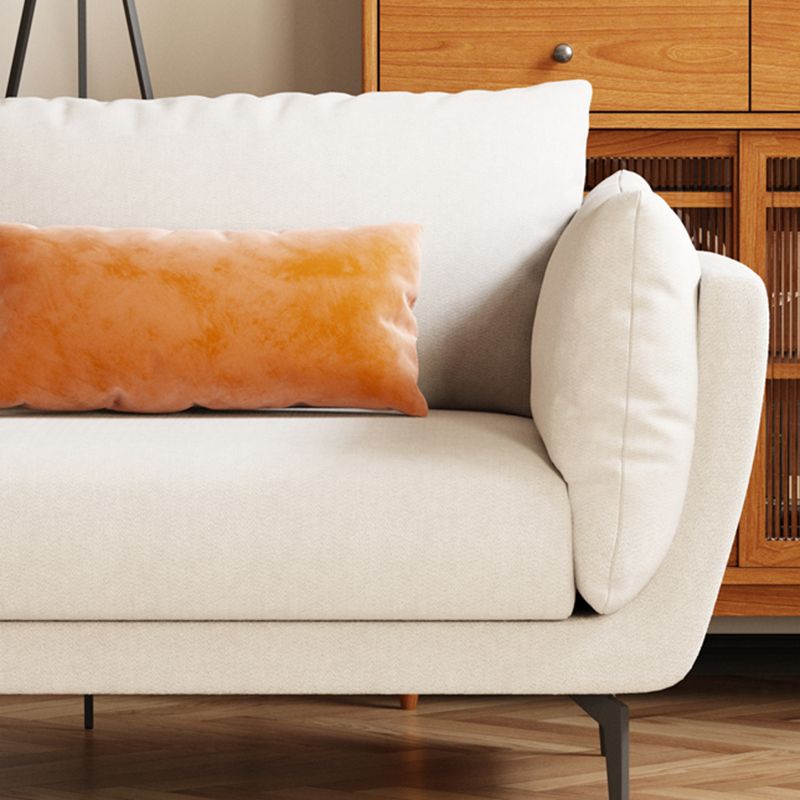 Cotton Blend Modern Sofa 33"W  Back Sofa for Living Room with Pillow Top Arm
