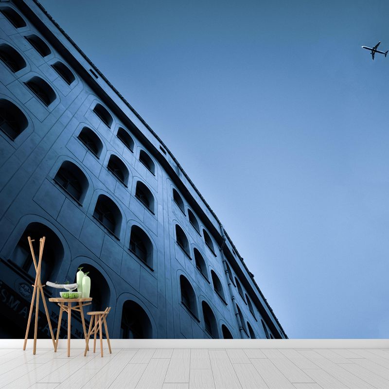 Construction Mural Contemporary Mildew Resistant for Room Decor