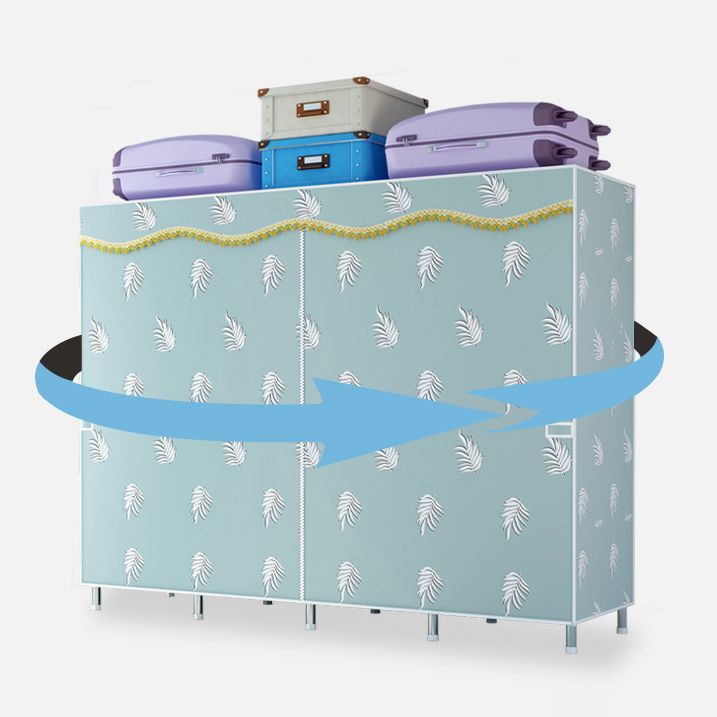 Contemporary Wardrobe Armoire with Legs Metal Wardrobe Cabinet