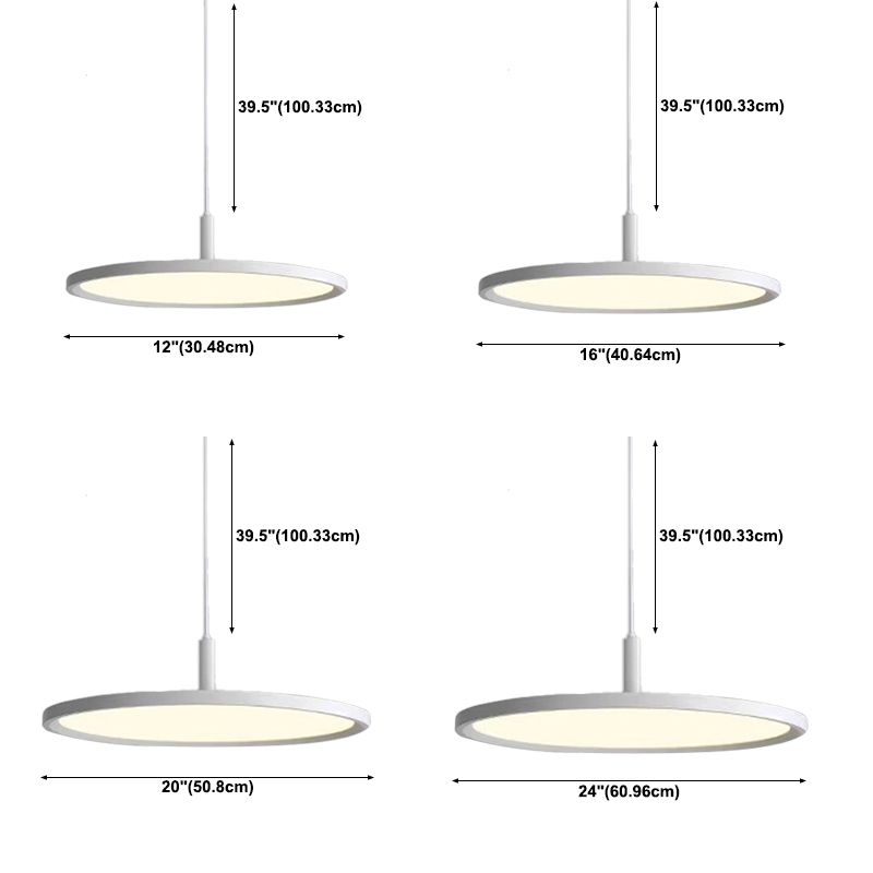 Modern Style Hanging Light Fixture 1-Light LED Pendant Light for Bedroom