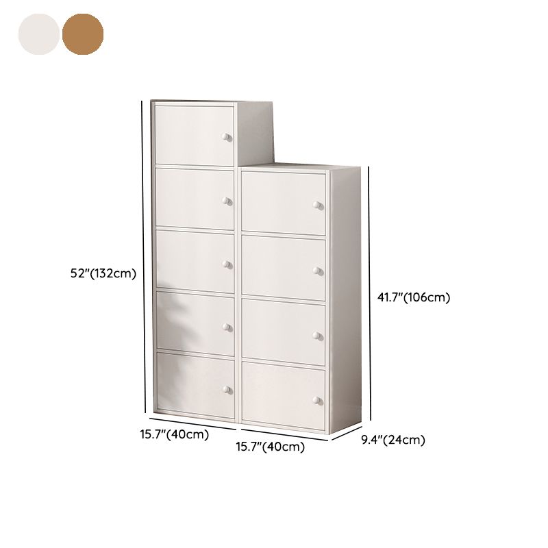 Modern Wooden Accent Cabinet Rectangle Storage Cabinet with Drawer