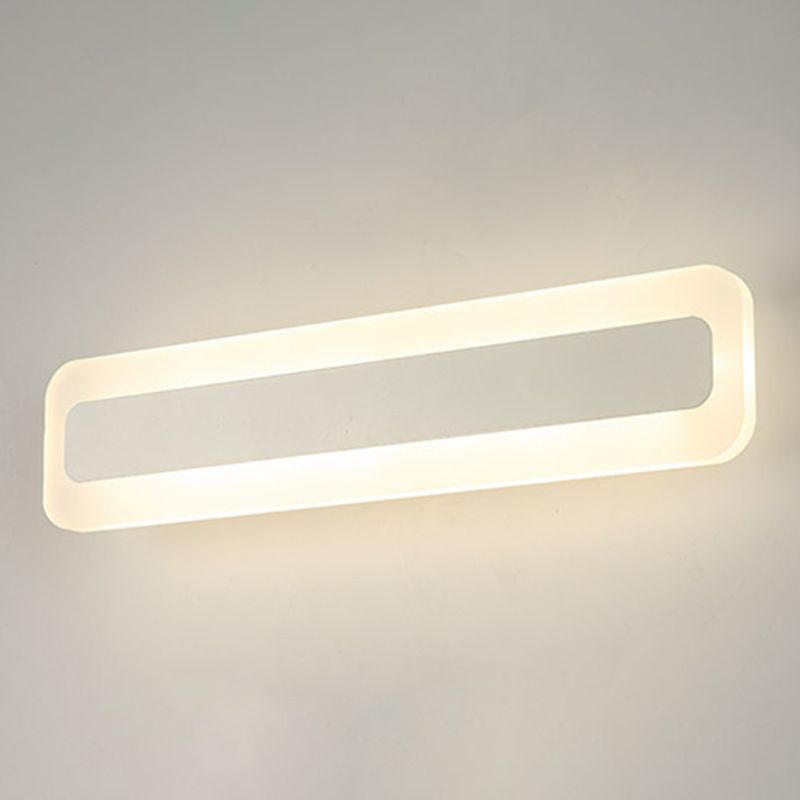 Rechthoekige LED ijdelheid lamp Moderne minimalistische stijl acryl single ijdelheid licht