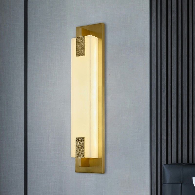 Pronzo della parete di marmo leggero regolabile contemporaneo per corridoio e scala del comodino