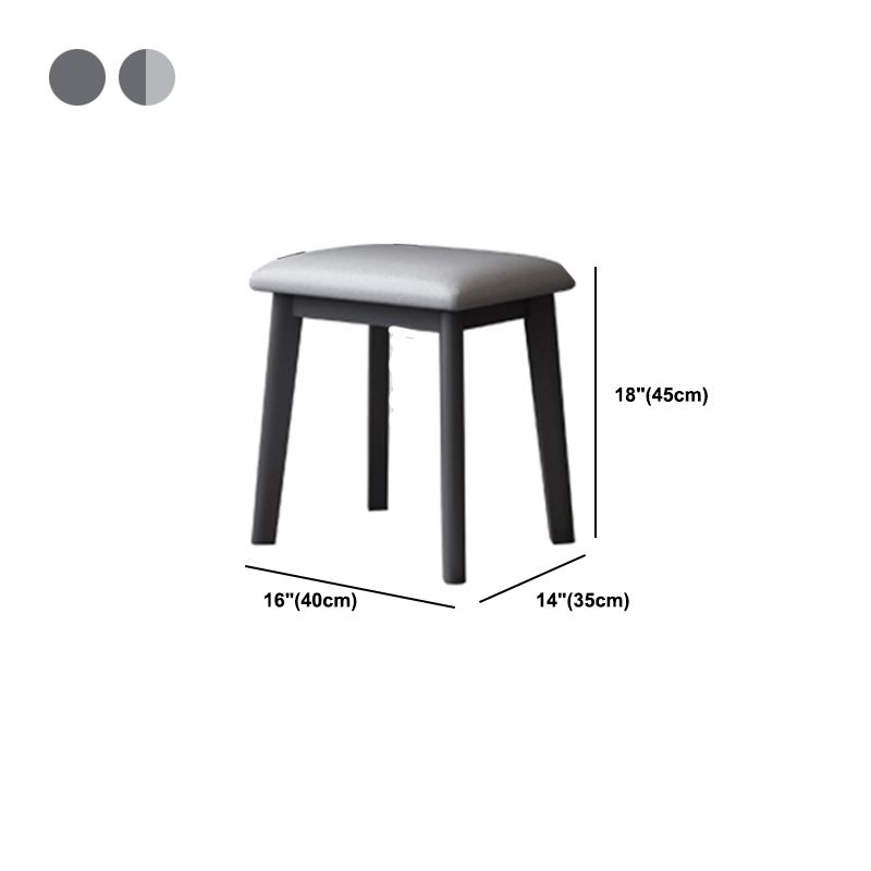 Contemporary Engineered Wood Vanity 37.8" H Vanity Set with Stool